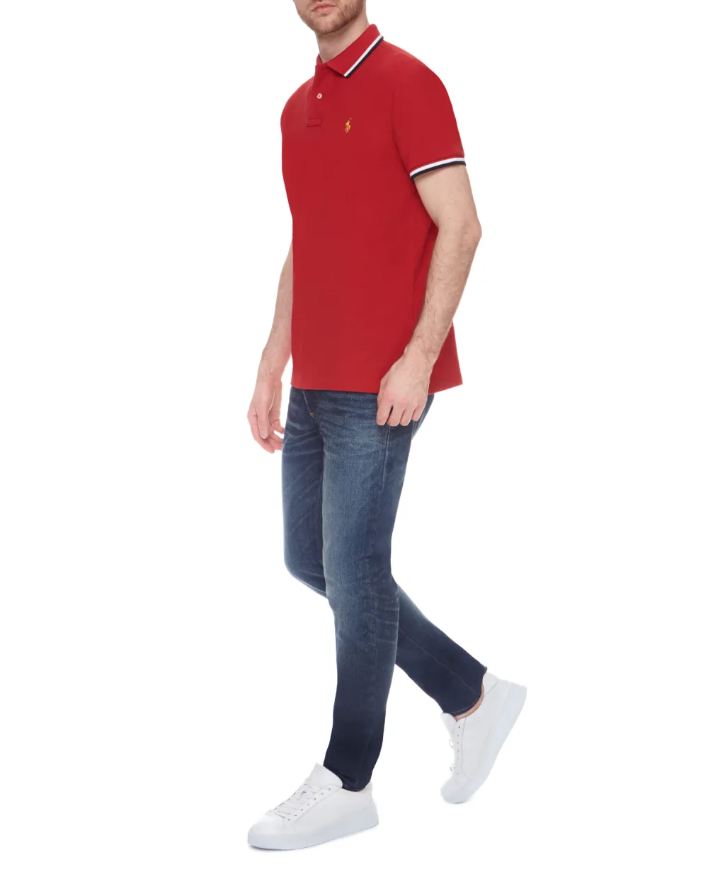 Поло Polo Ralph Lauren 710828369002, красный цвет • Купить в интернет-магазине Kameron