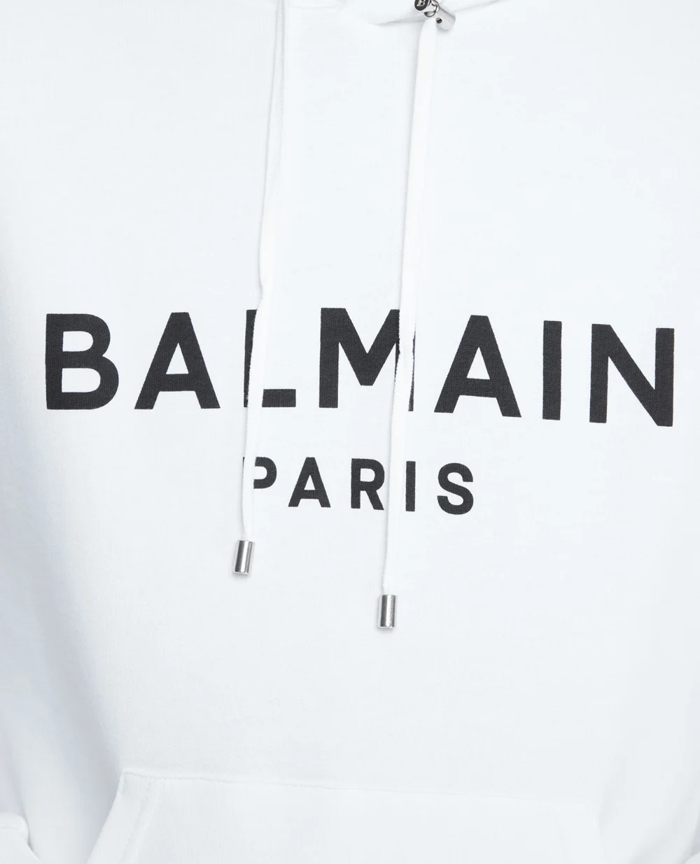 Худи Balmain AH1JR002BB65, белый цвет • Купить в интернет-магазине Kameron