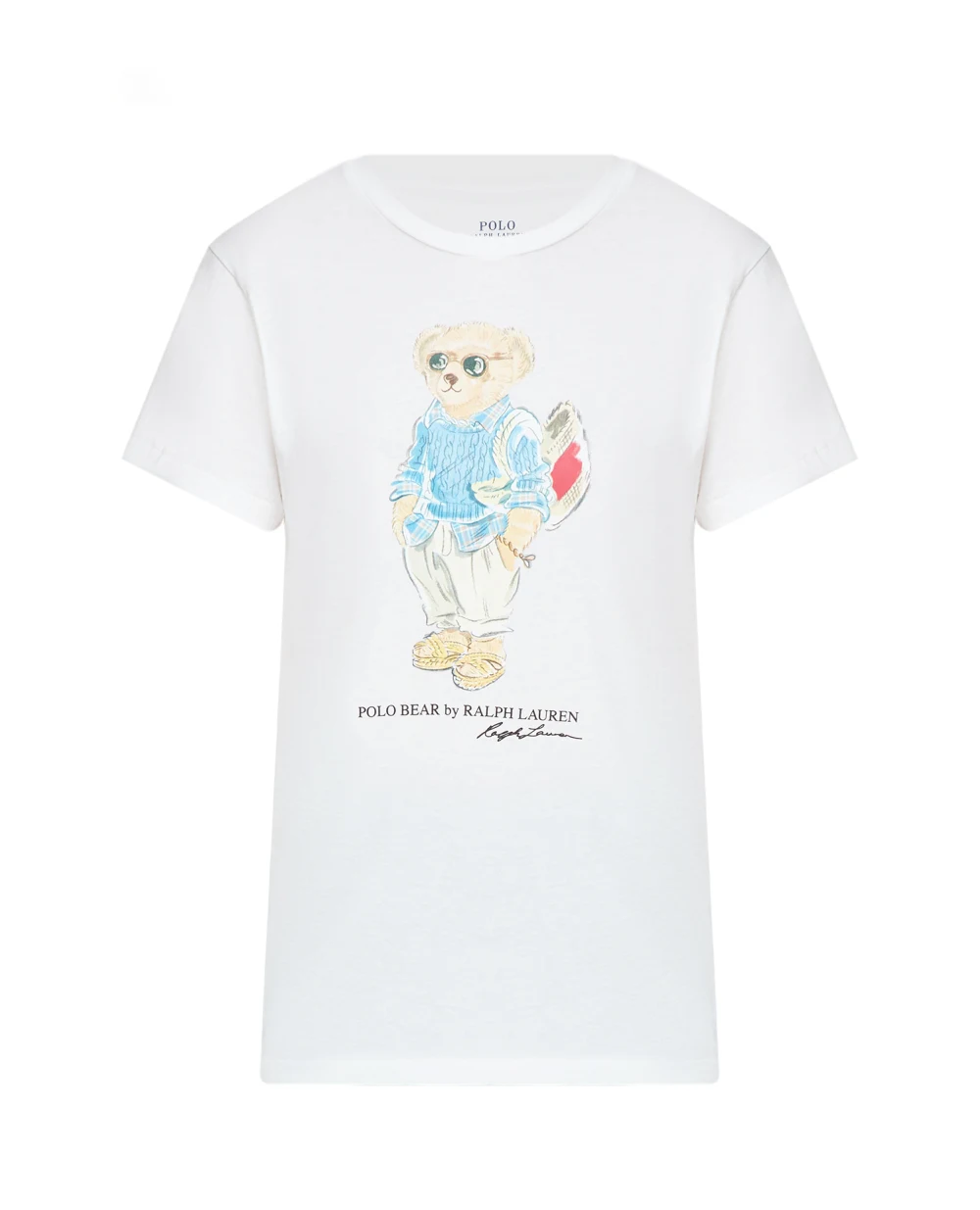 Футболка Polo Ralph Lauren 211863299001, белый цвет • Купить в интернет-магазине Kameron