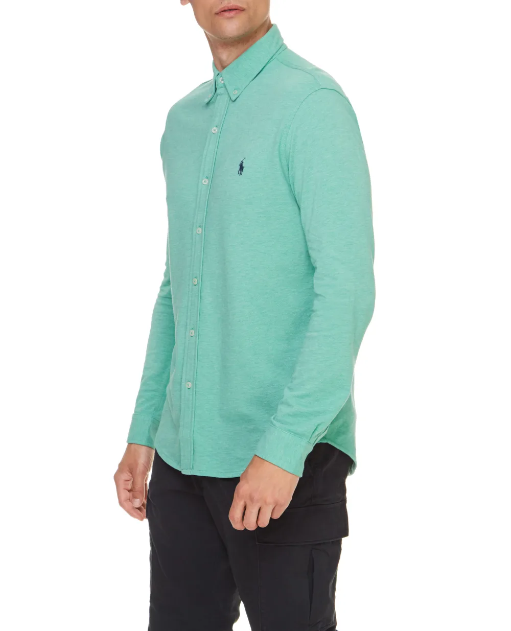 Рубашка Polo Ralph Lauren 710654408064, мятный цвет • Купить в интернет-магазине Kameron