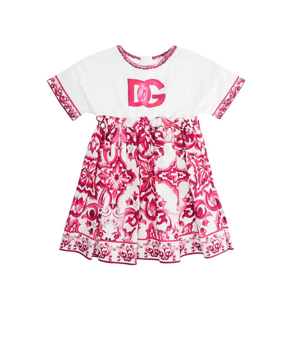 Детское платье Dolce&Gabbana Kids L5JD4R-G7E2H-B, разноцветный цвет • Купить в интернет-магазине Kameron