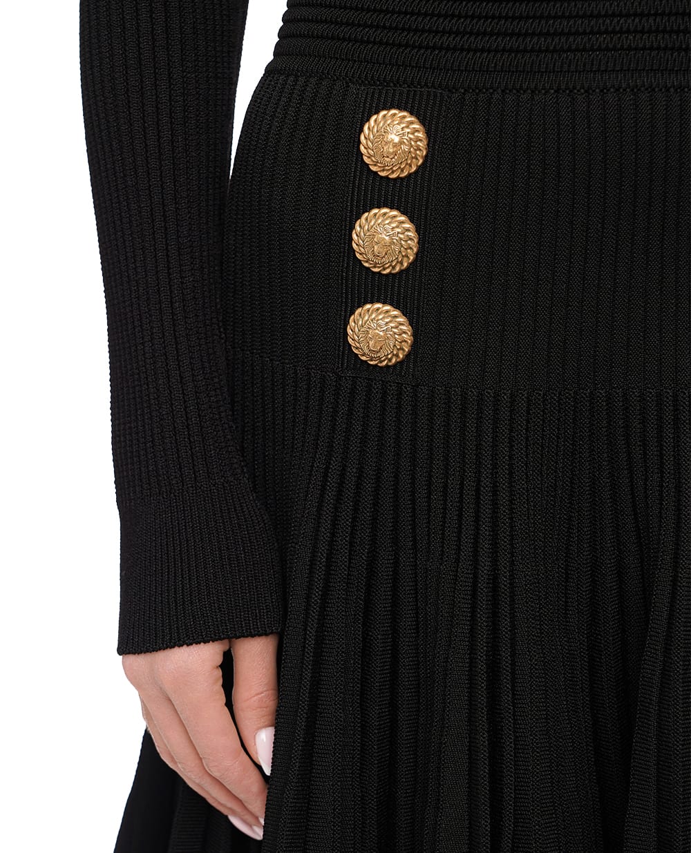 Платье Balmain BF0R9936KF24, черный цвет • Купить в интернет-магазине Kameron