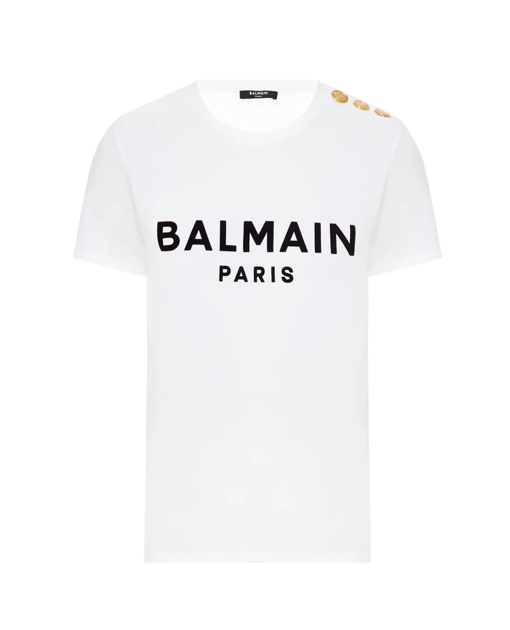 Футболка Balmain XF1EF005BB37, белый цвет • Купить в интернет-магазине Kameron