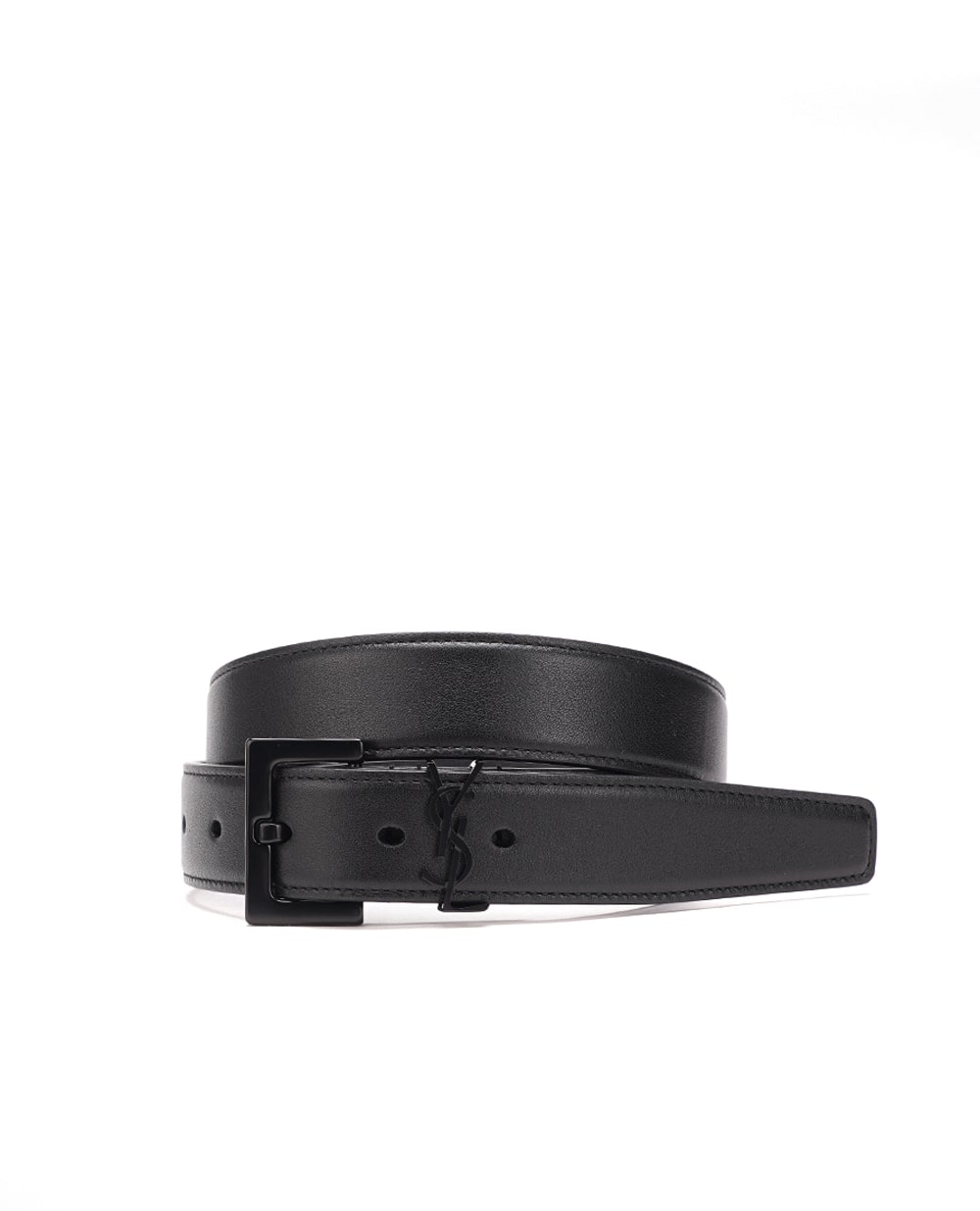 Кожаный ремень Saint Laurent 634437-BOO0U, черный цвет • Купить в интернет-магазине Kameron