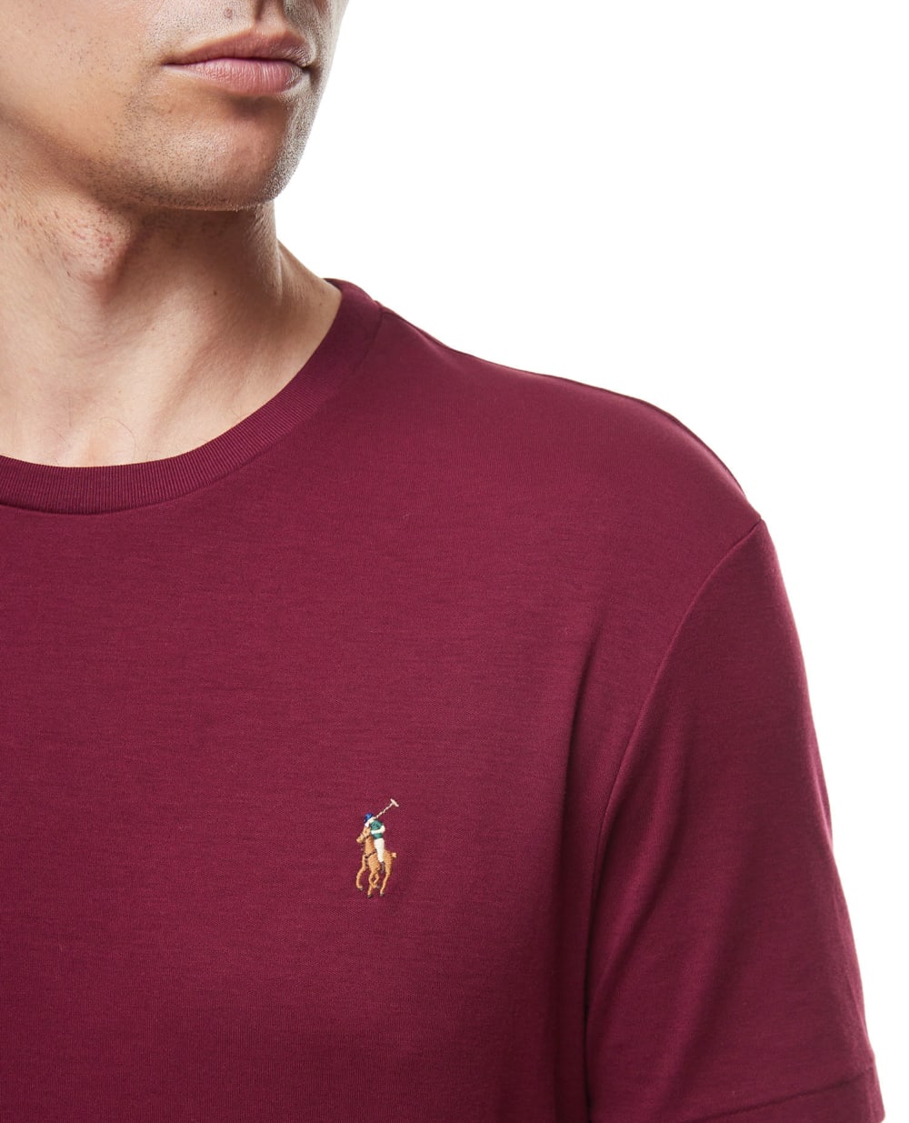 Футболка Polo Ralph Lauren 710740727014, бордовый цвет • Купить в интернет-магазине Kameron