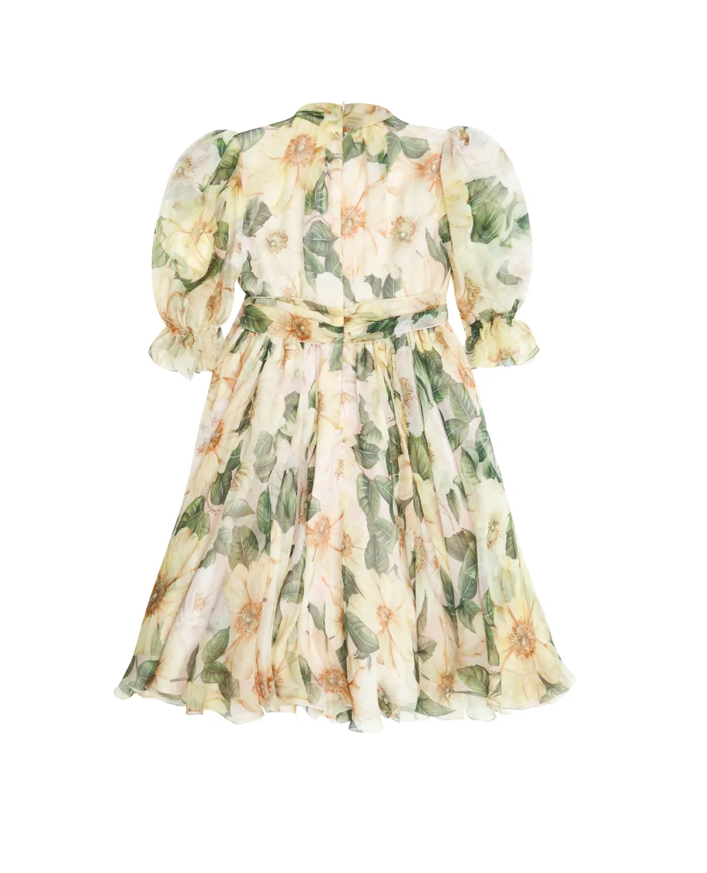 Шелковое платье Dolce&Gabbana Kids L52DM6-IS1FR-S, разноцветный цвет • Купить в интернет-магазине Kameron