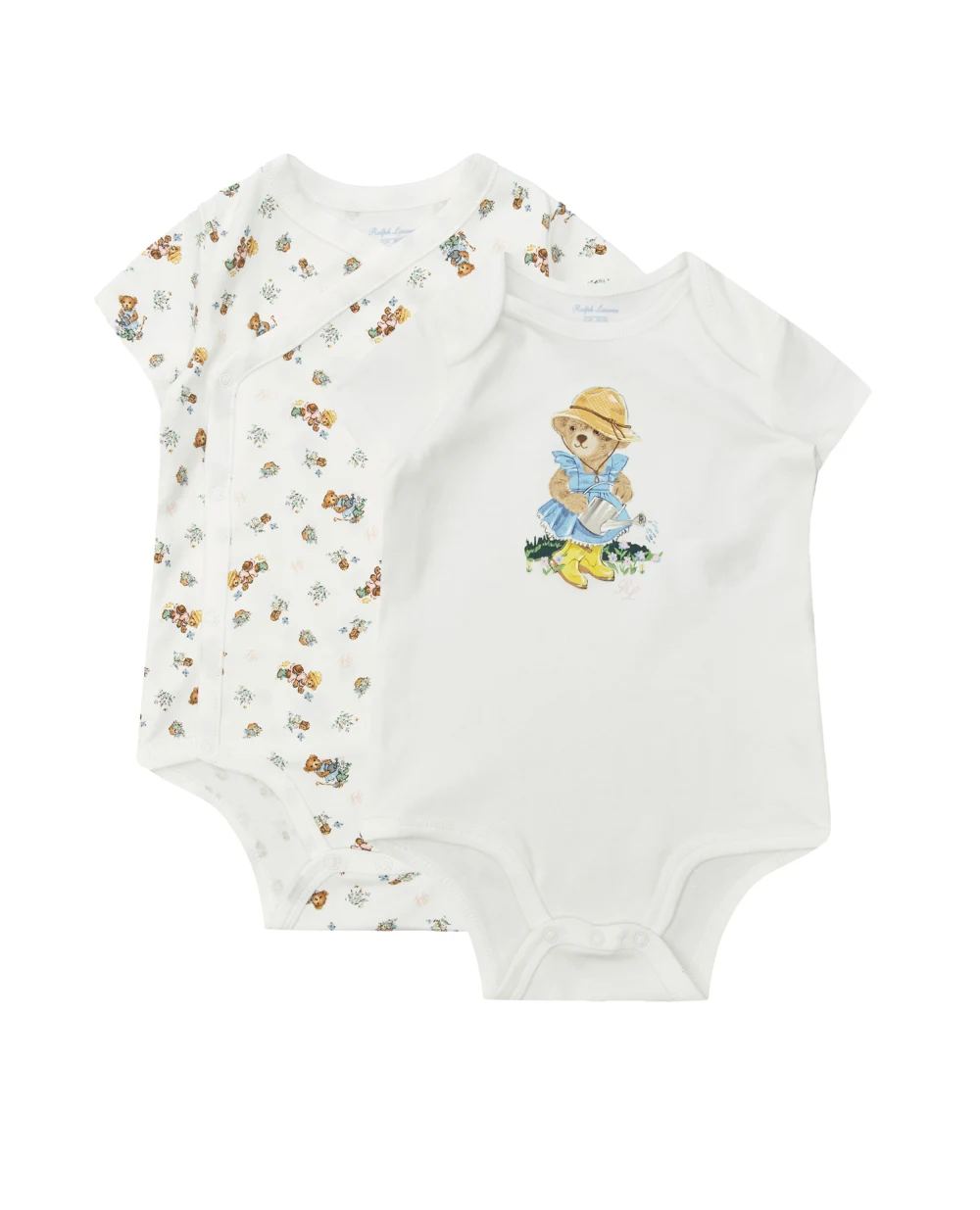 Детское боди Polo Bear (2 шт) Polo Ralph Lauren Kids 310900319001, белый цвет • Купить в интернет-магазине Kameron