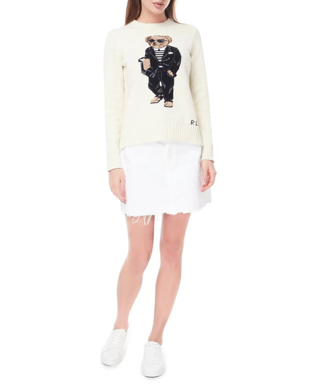 Джемпер Polo Bear Polo Ralph Lauren 211906034001, белый цвет • Купить в интернет-магазине Kameron