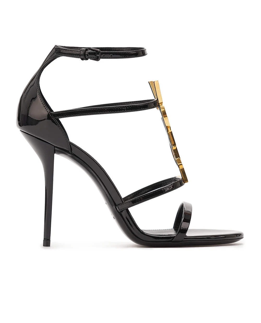 Кожаные босоножки Cassandra Saint Laurent 630109-1TVKK, черный цвет • Купить в интернет-магазине Kameron