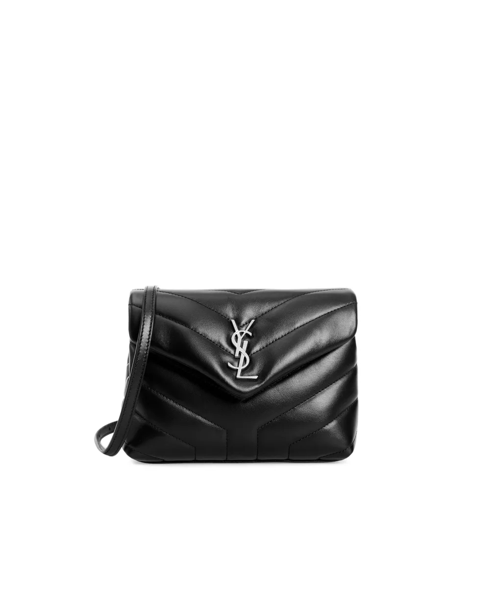Кожаная сумка Loulou Toy Saint Laurent 678401-DV706, черный цвет • Купить в интернет-магазине Kameron
