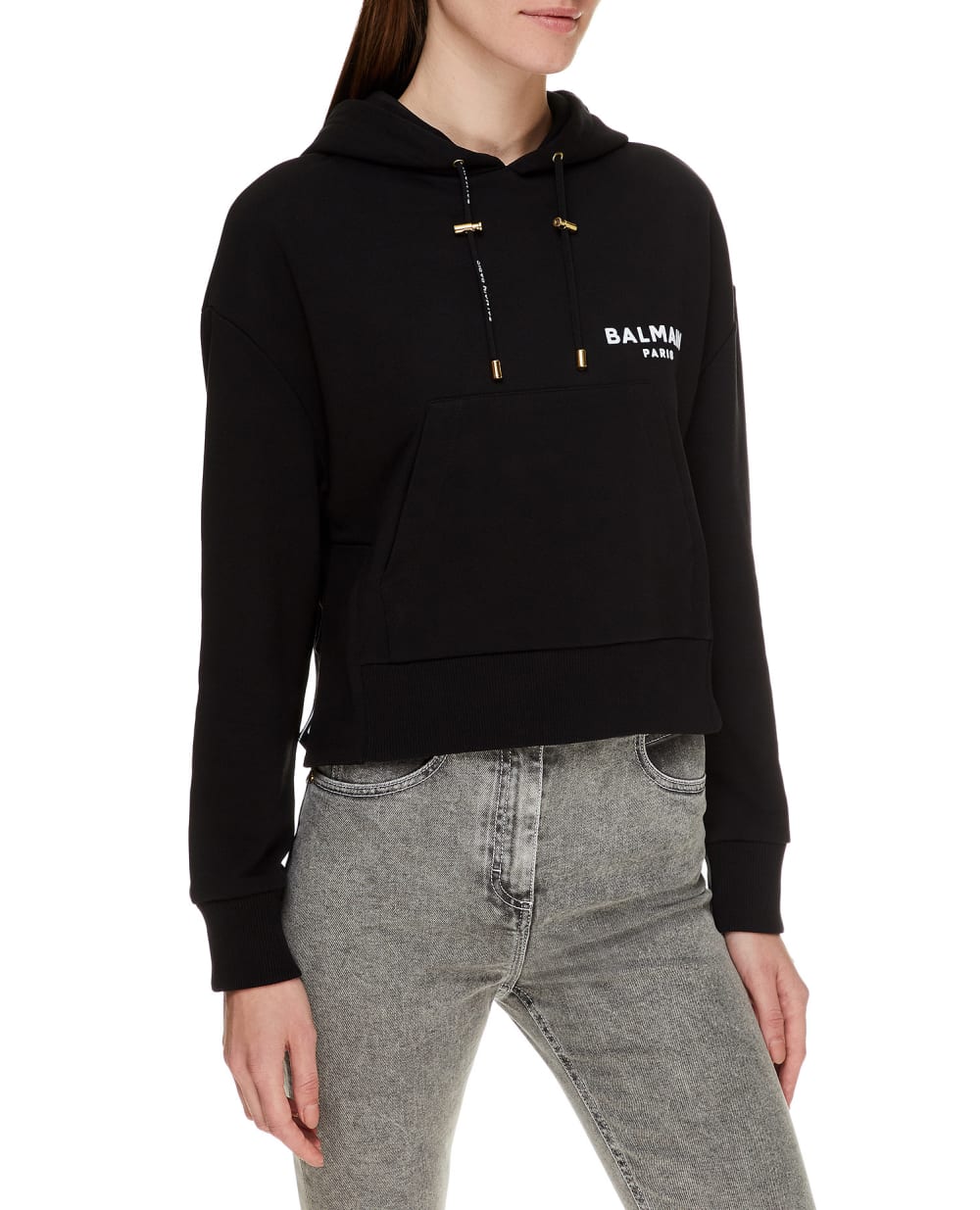 Худи Balmain UF13792I383, черный цвет • Купить в интернет-магазине Kameron
