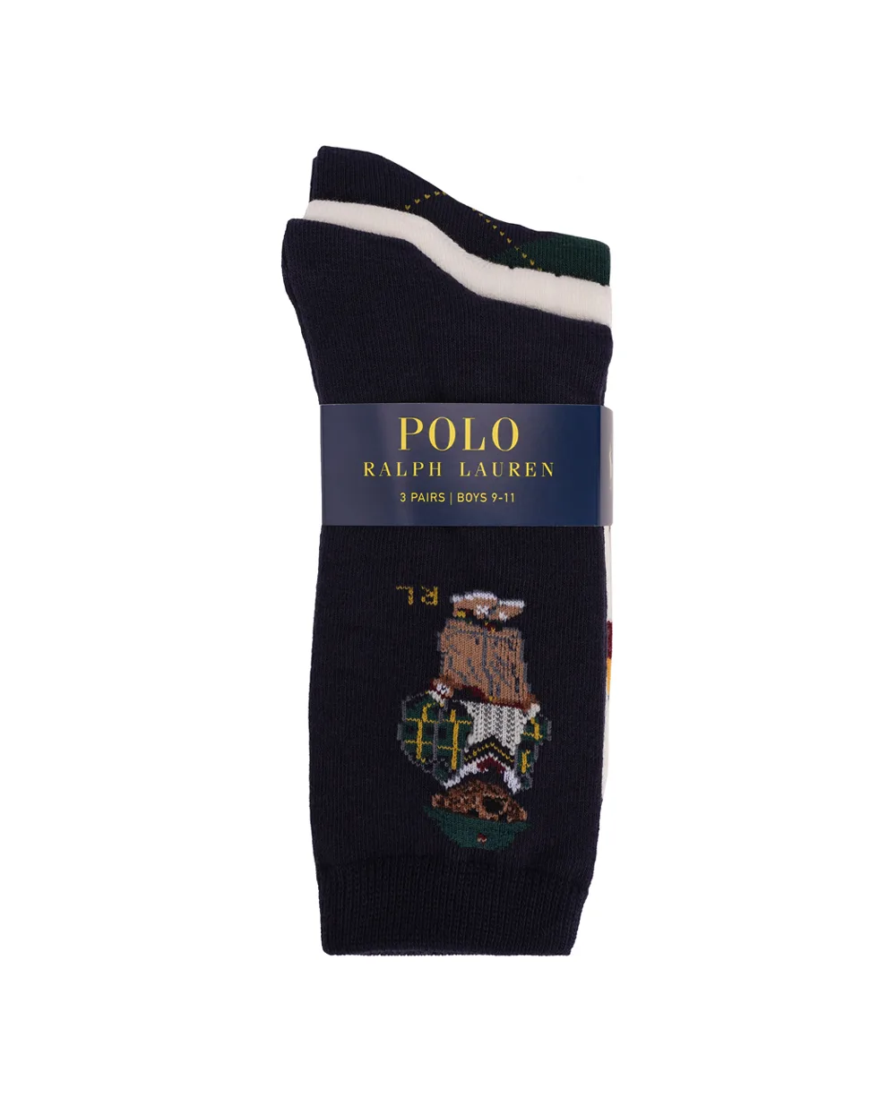 Детские носки Polo Bear (3 пары) Polo Ralph Lauren Kids 444927574001, разноцветный цвет • Купить в интернет-магазине Kameron