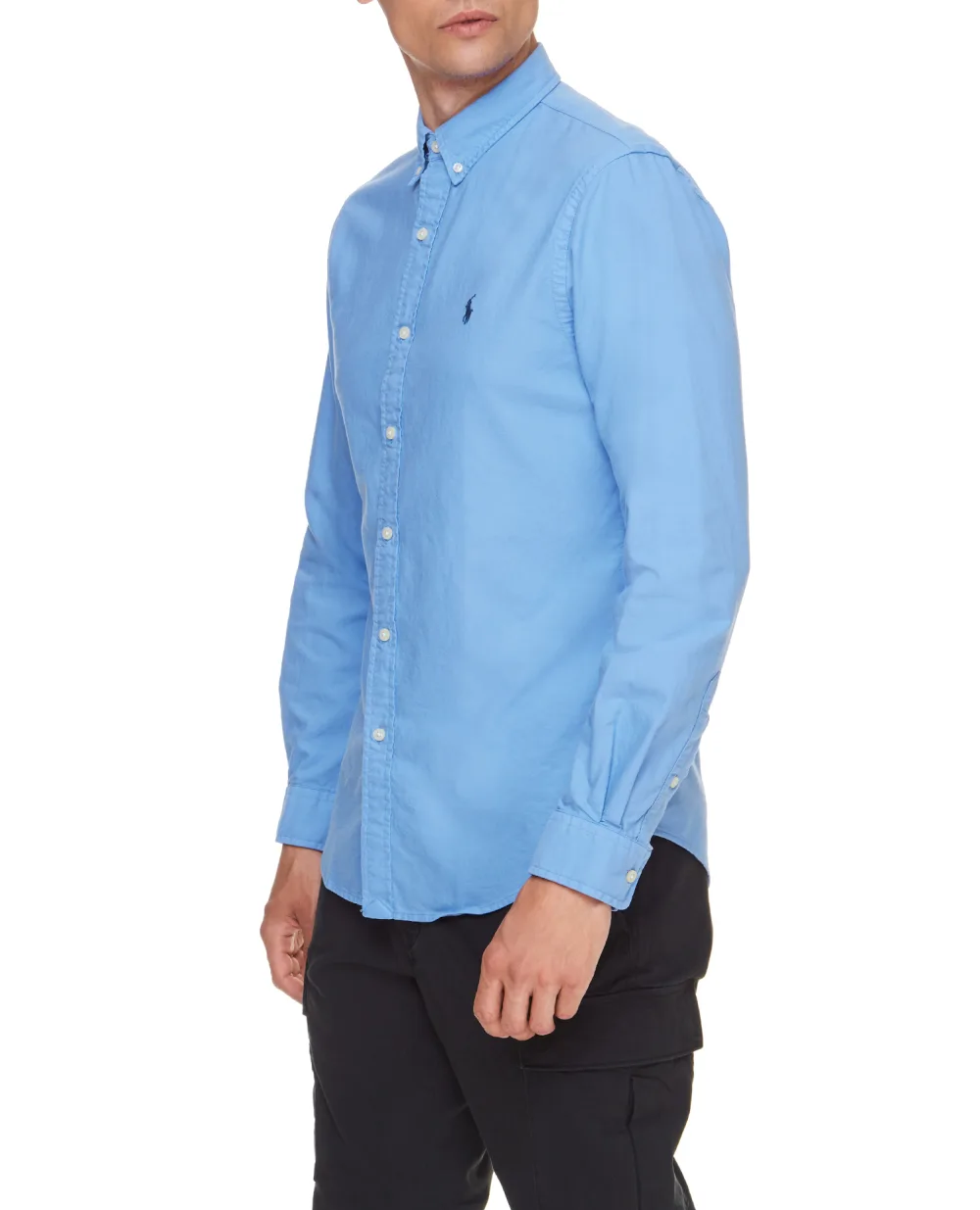 Рубашка Polo Ralph Lauren 710804257015, голубой цвет • Купить в интернет-магазине Kameron