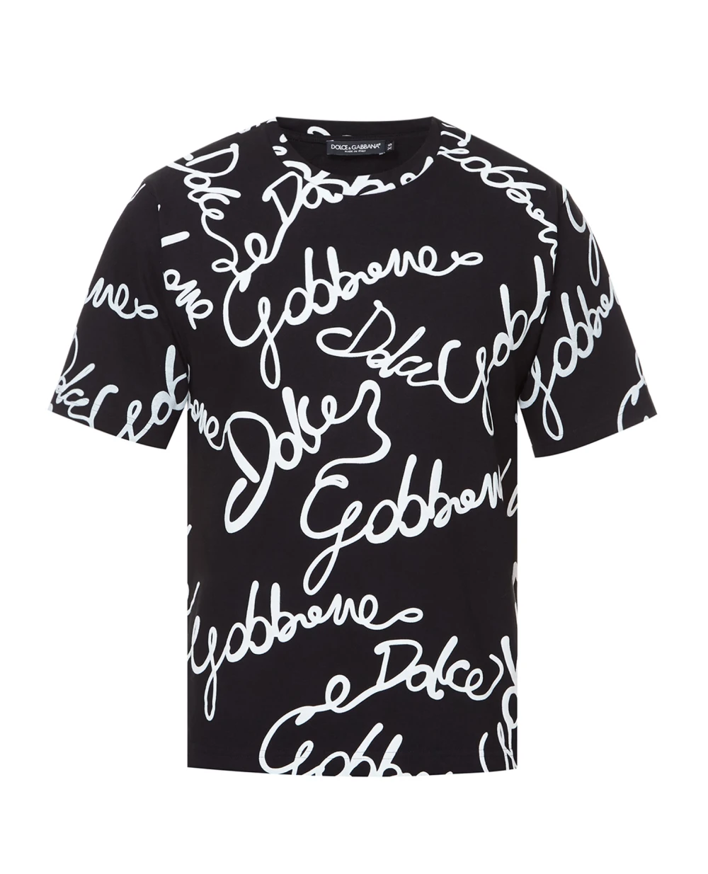 Футболка Dolce&Gabbana G8NB7T-HU7IL, черный цвет • Купить в интернет-магазине Kameron