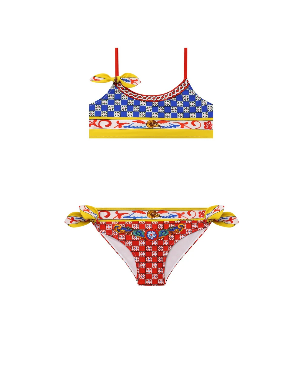Детский купальник Dolce&Gabbana Kids L5J806-G7WLU-S, разноцветный цвет • Купить в интернет-магазине Kameron