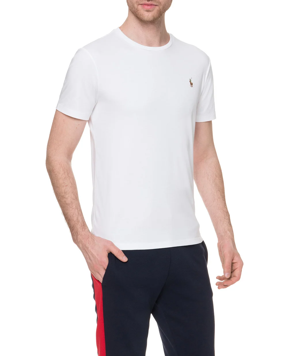 Футболка Polo Ralph Lauren 710740727002, белый цвет • Купить в интернет-магазине Kameron