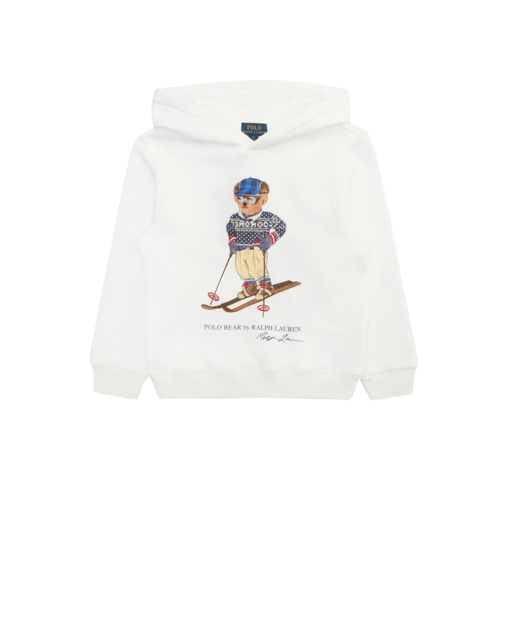 Детское худи Polo Bear Polo Ralph Lauren Kids 322853823002, белый цвет • Купить в интернет-магазине Kameron