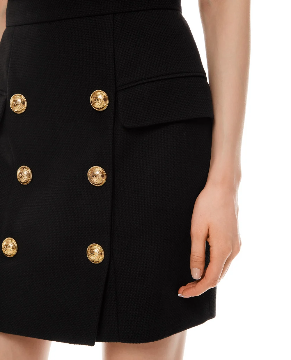 Юбка Balmain VF14004C208, черный цвет • Купить в интернет-магазине Kameron