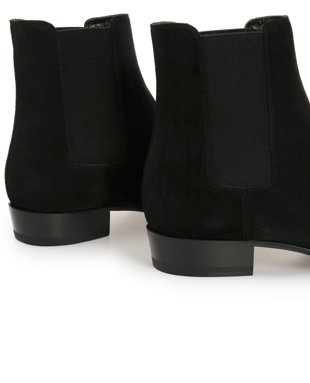 Замшевые челси Wyatt Saint Laurent 443208-BT300-, черный цвет • Купить в интернет-магазине Kameron