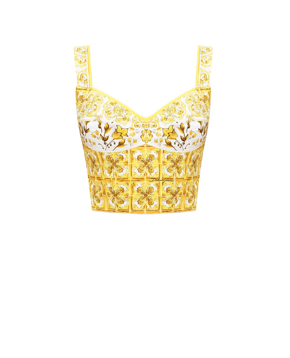 Бюстьє Dolce&Gabbana F7W98T-HH5EA, жовтий колір • Купити в інтернет-магазині Kameron