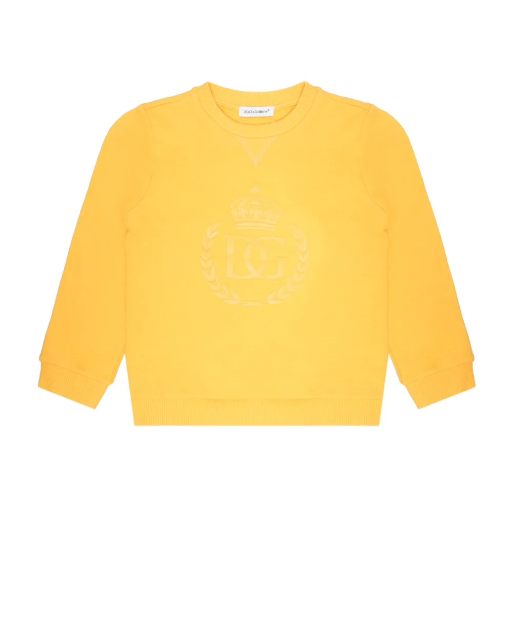 Свитшот Dolce&Gabbana Kids L1JW7H-G7YFI, желтый цвет • Купить в интернет-магазине Kameron