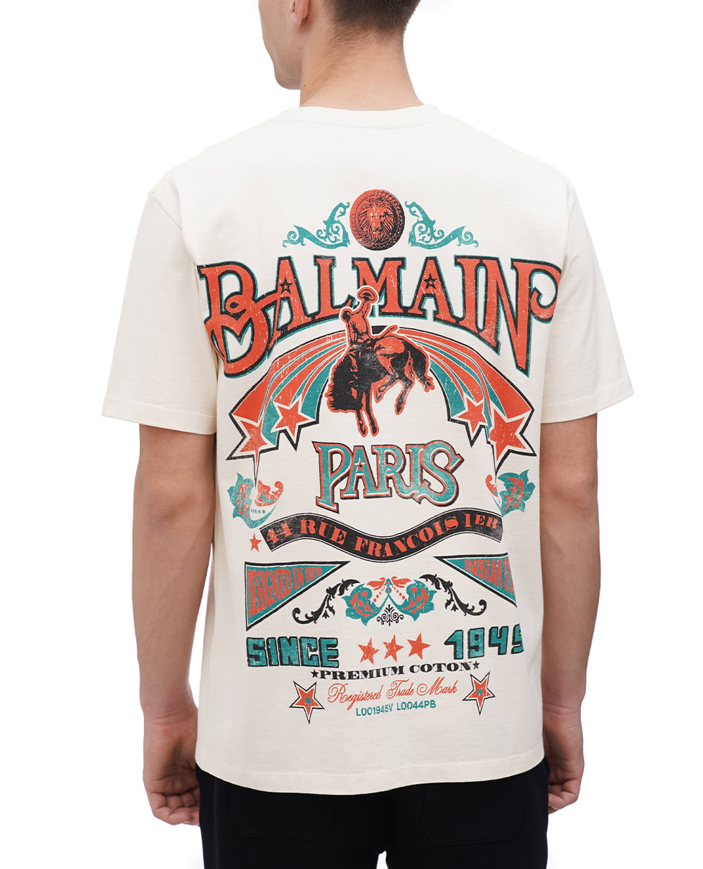 Футболка Balmain CH1EG000GD26, бежевый цвет • Купить в интернет-магазине Kameron