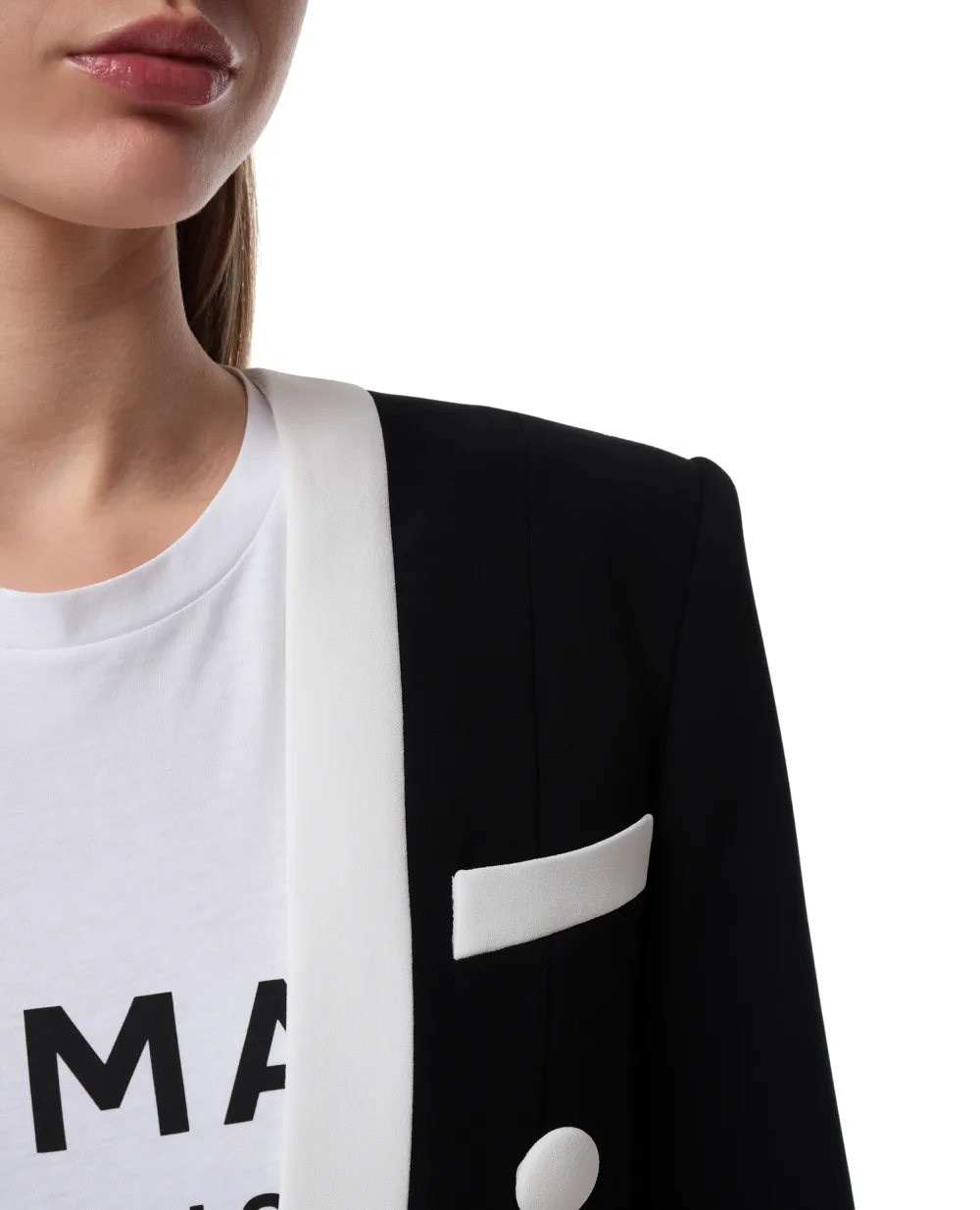 Жакет Balmain VF17576V089, черный цвет • Купить в интернет-магазине Kameron