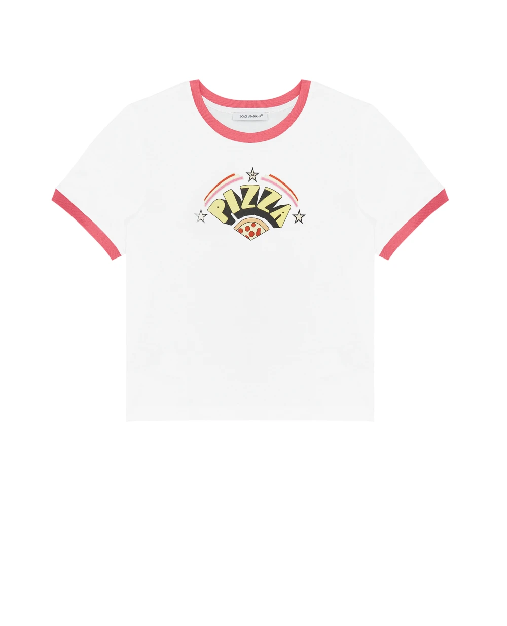 Детская футболка Dolce&Gabbana Kids L5JTBE-G7YQY-B, белый цвет • Купить в интернет-магазине Kameron