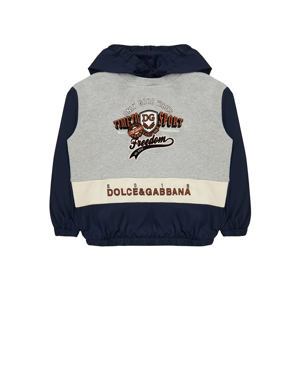 Детское худи Dolce&Gabbana Kids L4JWAT-G7A3S-B, разноцветный цвет • Купить в интернет-магазине Kameron