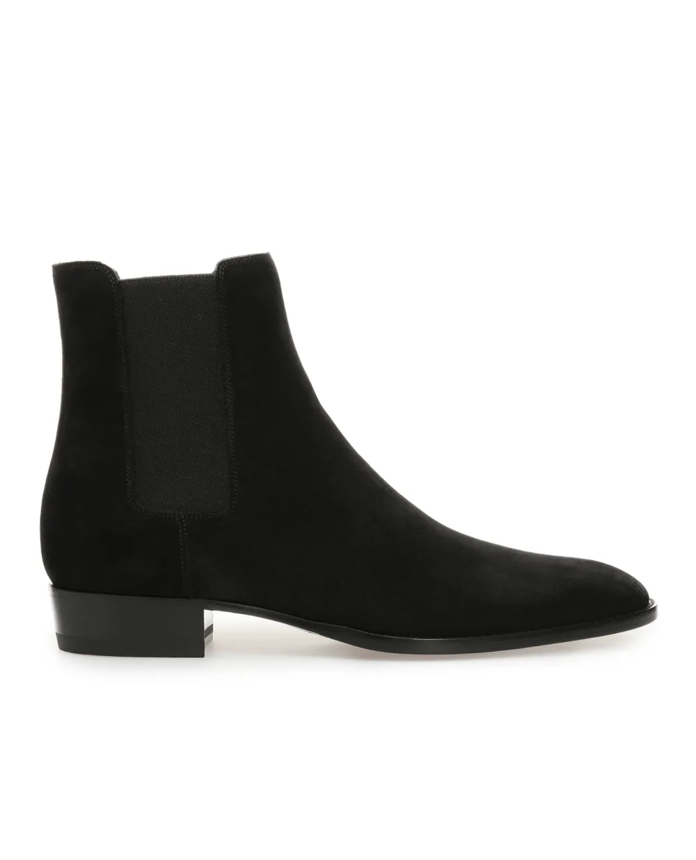 Замшевые челси Wyatt Saint Laurent 443208-BT300-, черный цвет • Купить в интернет-магазине Kameron