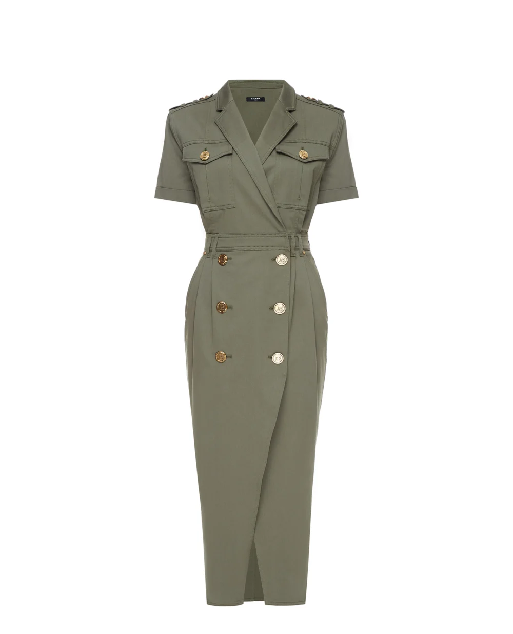 Платье Balmain VF16803D086, зеленый цвет • Купить в интернет-магазине Kameron