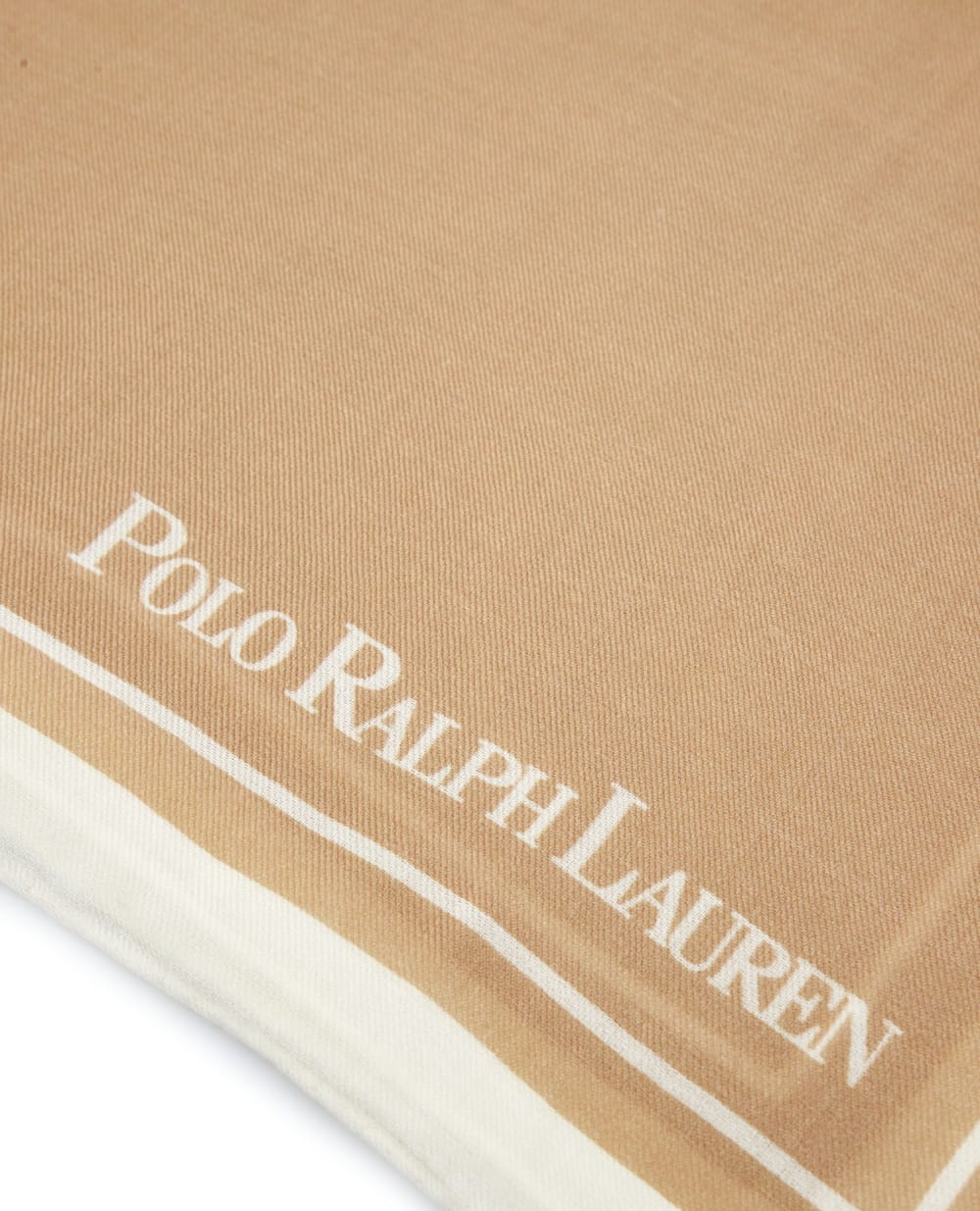 Шерстяной платок Polo Ralph Lauren 455922998001, бежевый цвет • Купить в интернет-магазине Kameron