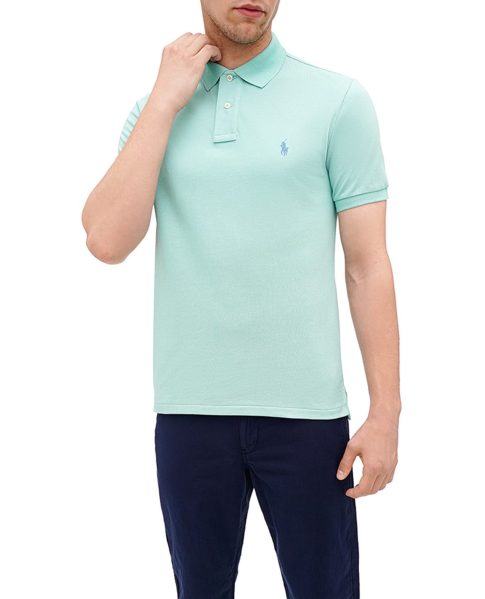 Поло Mesh Polo Ralph Lauren 710680784364, салатовый цвет • Купить в интернет-магазине Kameron