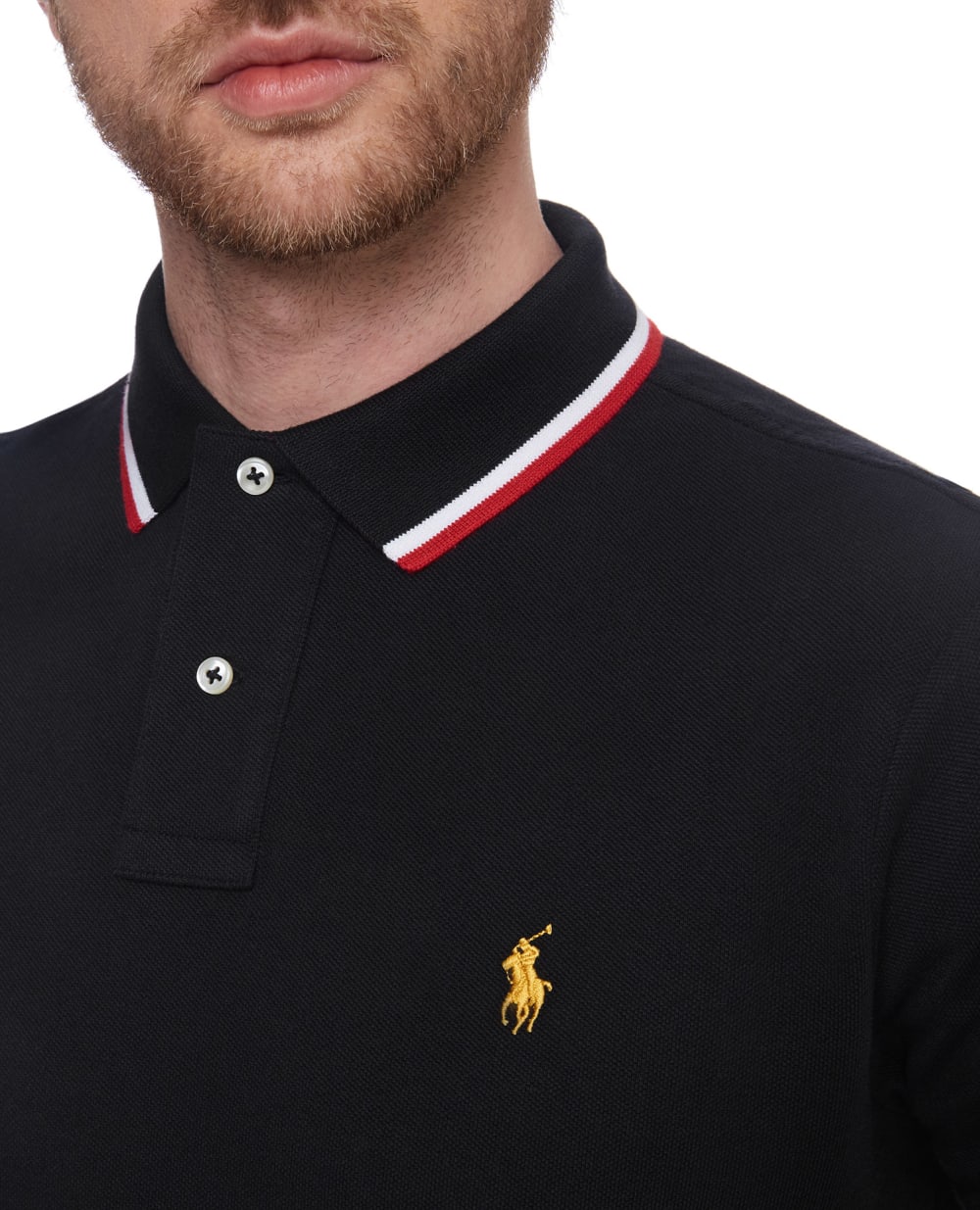 Поло Polo Ralph Lauren 710828369001, черный цвет • Купить в интернет-магазине Kameron