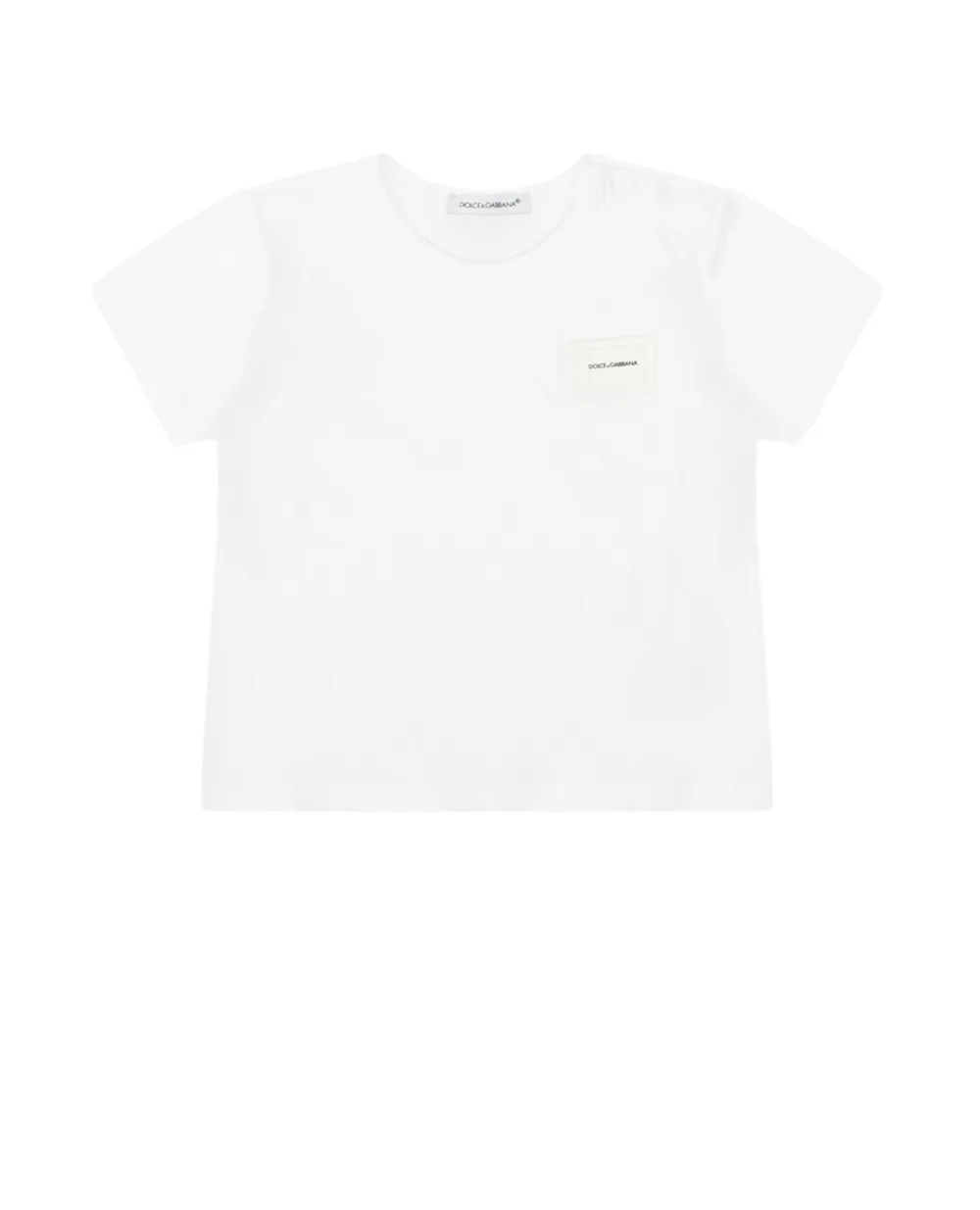 Футболка Dolce&Gabbana Kids L1JT7T-G7OLK-, белый цвет • Купить в интернет-магазине Kameron