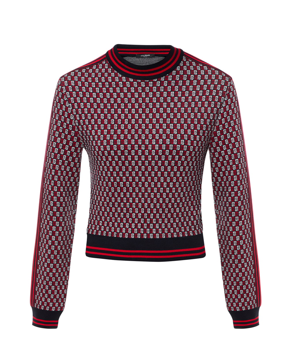 Шерстяной джемпер Balmain BF1KA003KE94, разноцветный цвет • Купить в интернет-магазине Kameron