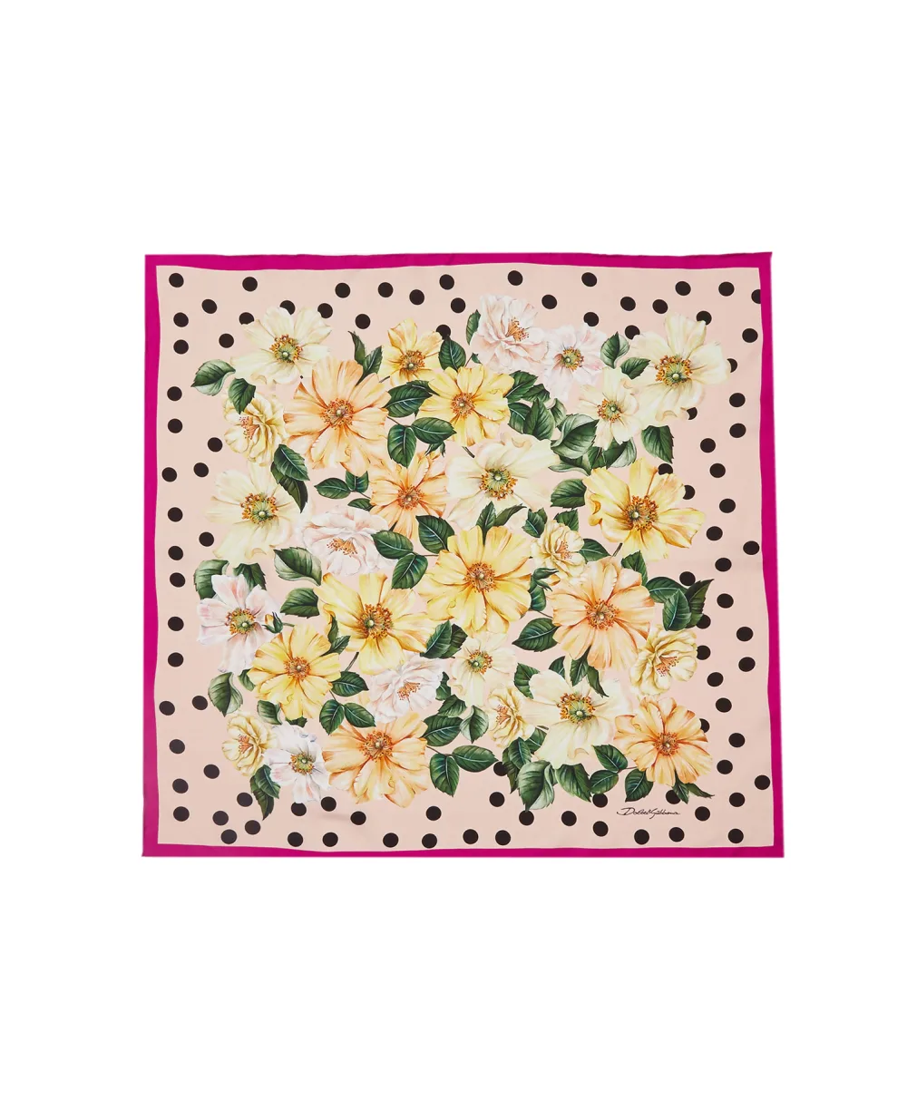 Шелковый платок Dolce&Gabbana FN093R-GDV61, разноцветный цвет • Купить в интернет-магазине Kameron