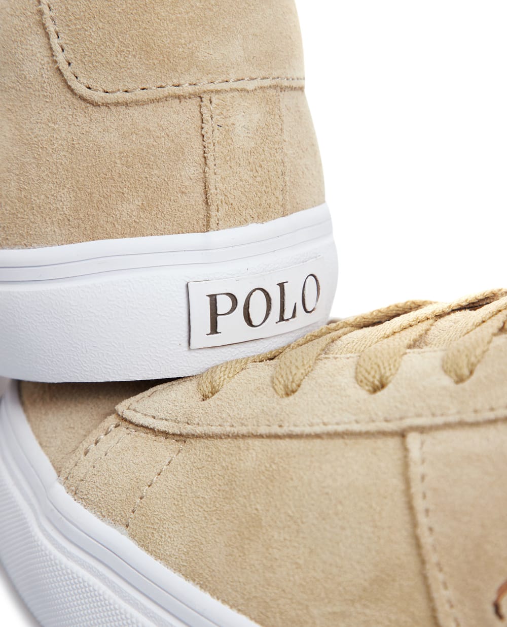 Замшевые сникеры Polo Ralph Lauren 816893732003, бежевый цвет • Купить в интернет-магазине Kameron