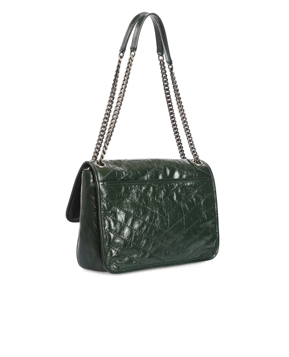 Кожаная сумка Niki Medium Saint Laurent 633158-0EN04-, зеленый цвет • Купить в интернет-магазине Kameron
