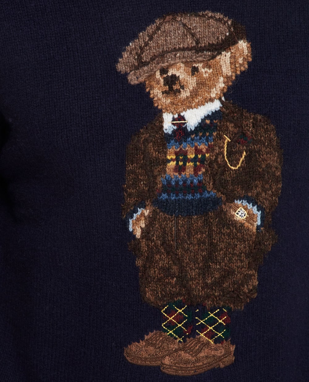Шерстяной джемпер Polo Bear Polo Ralph Lauren 710876521001, синий цвет • Купить в интернет-магазине Kameron