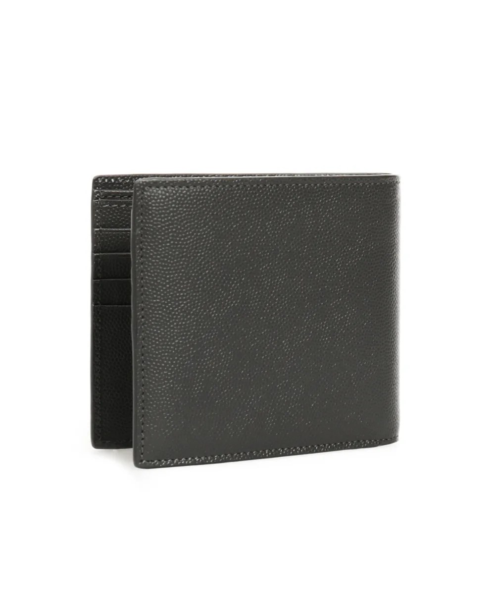 Кожаный кошелек Saint Laurent 396307-BTY0N-, серый цвет • Купить в интернет-магазине Kameron