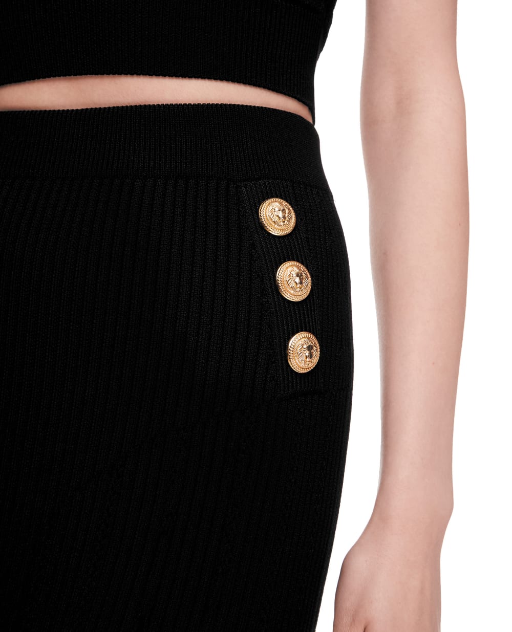 Юбка Balmain XF1LD023KB39, черный цвет • Купить в интернет-магазине Kameron