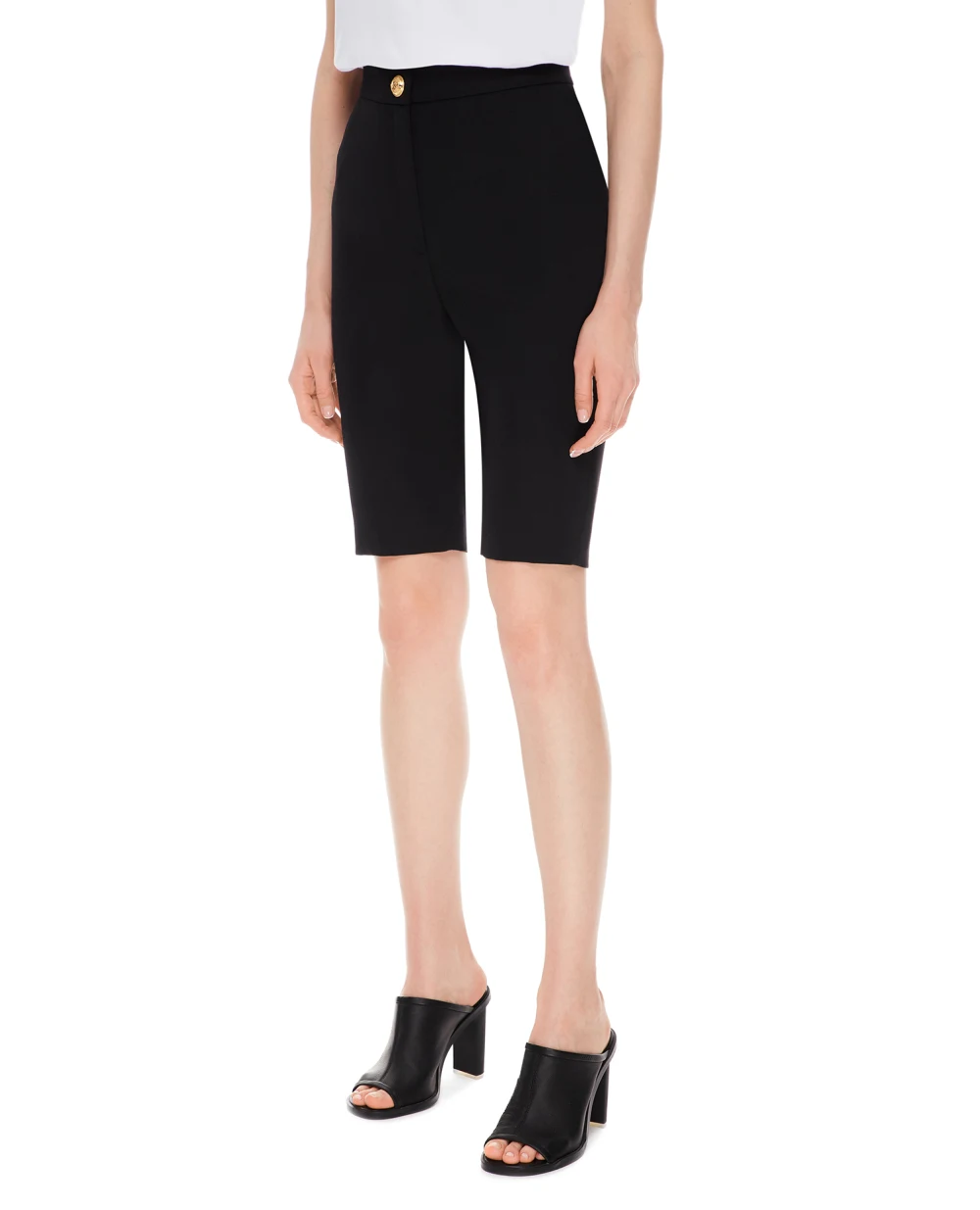 Шерстяные шорты Balmain VF15068167L, черный цвет • Купить в интернет-магазине Kameron
