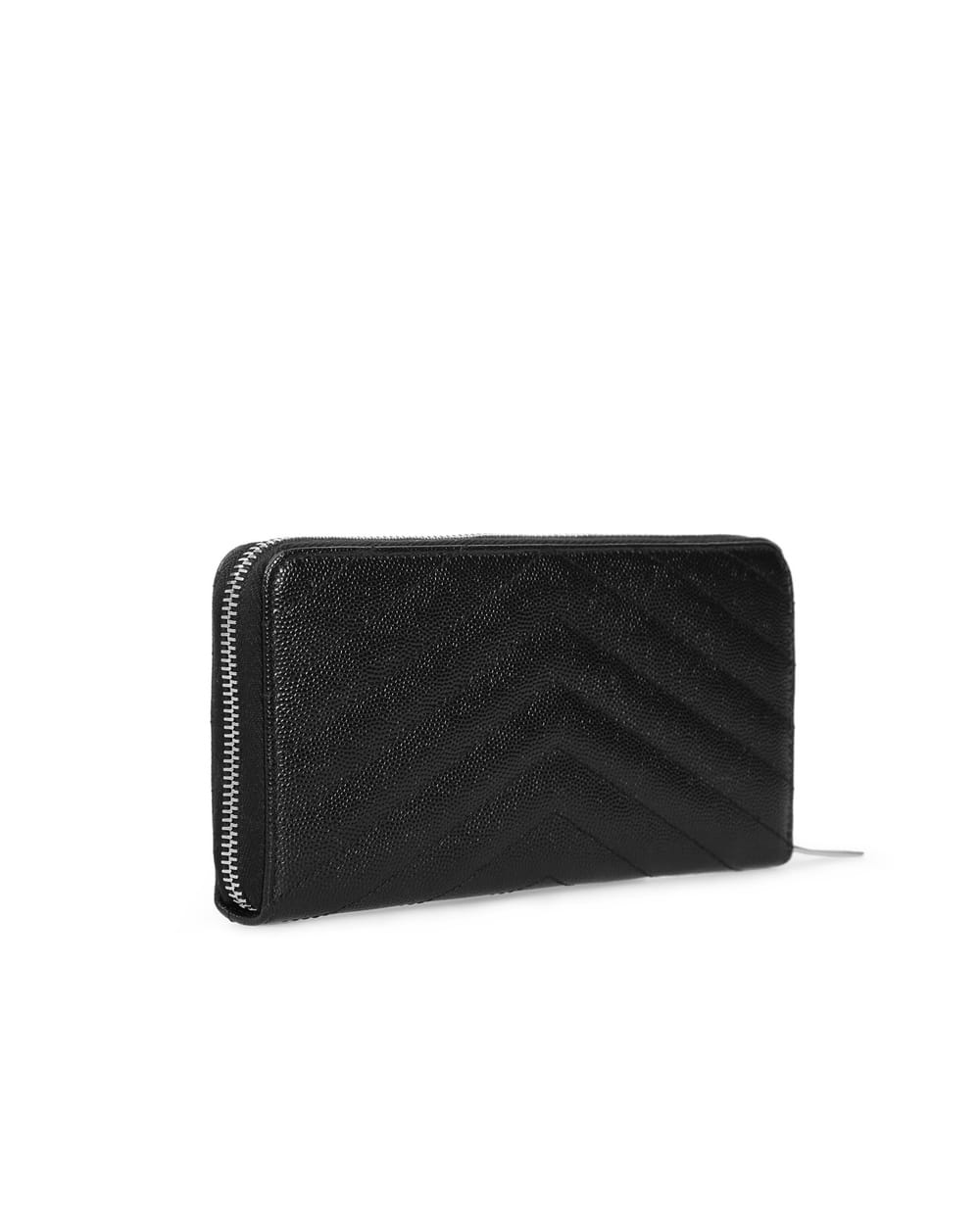Кожаный кошелек Saint Laurent 358094-BOW02-, черный цвет • Купить в интернет-магазине Kameron
