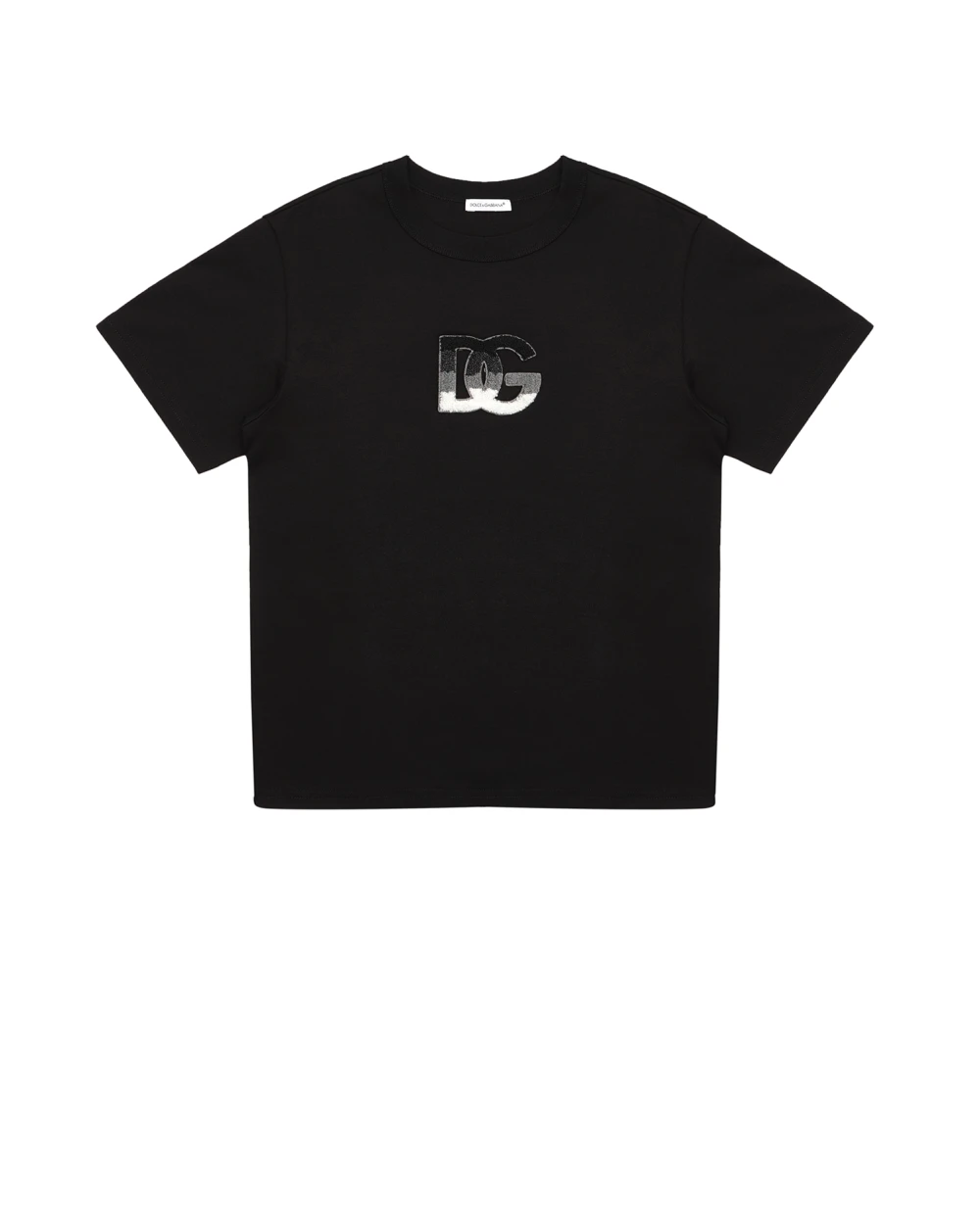 Детская футболка Dolce&Gabbana Kids L4JTAU-G7D9L-B, черный цвет • Купить в интернет-магазине Kameron