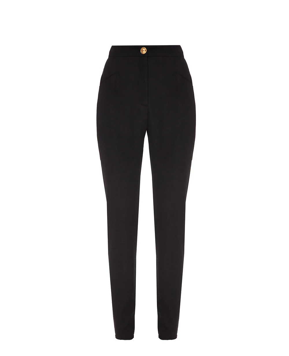 Шерстяные брюки Balmain WF1PD010W097, черный цвет • Купить в интернет-магазине Kameron