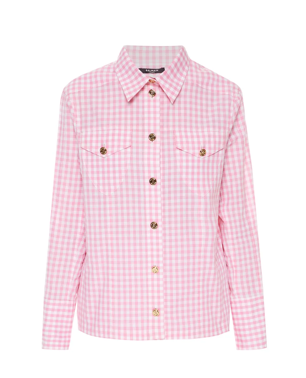 Рубашка Balmain VF12711C274, розовый цвет • Купить в интернет-магазине Kameron