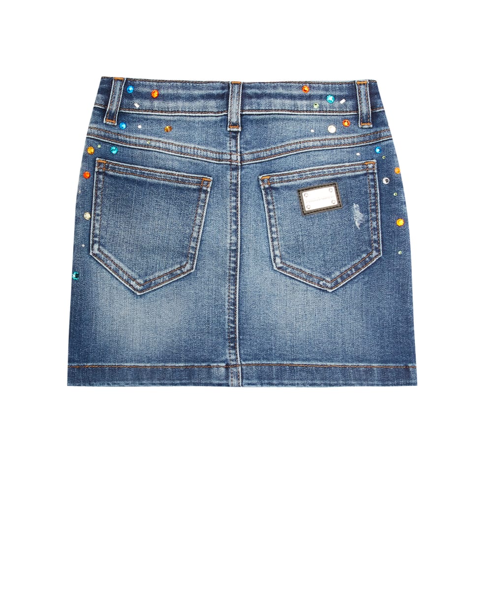 Джинсовая юбка Dolce&Gabbana Kids L53I42-LDA24-S, синий цвет • Купить в интернет-магазине Kameron