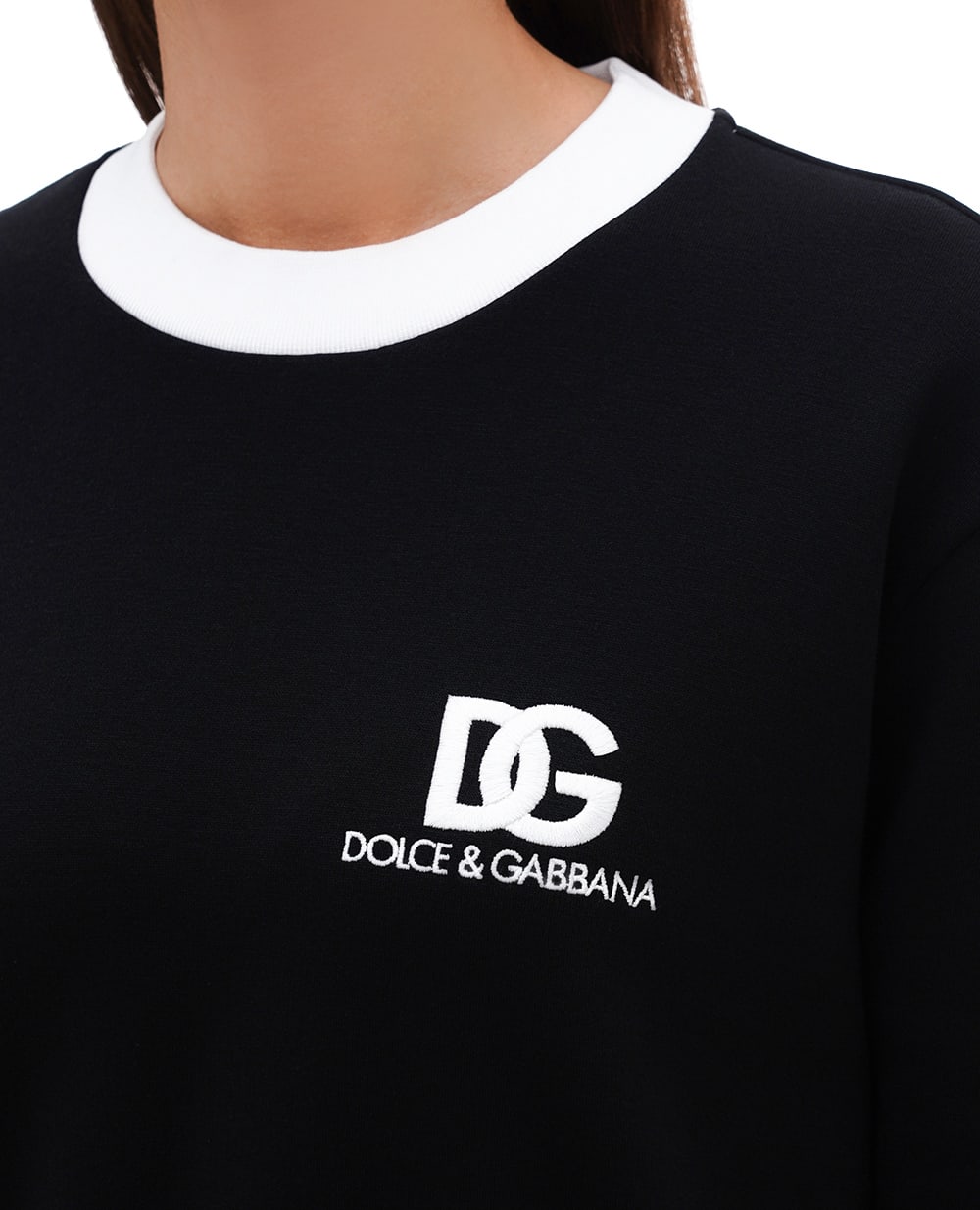 Свитшот Dolce&Gabbana F9R51Z-GDB6G, черный цвет • Купить в интернет-магазине Kameron