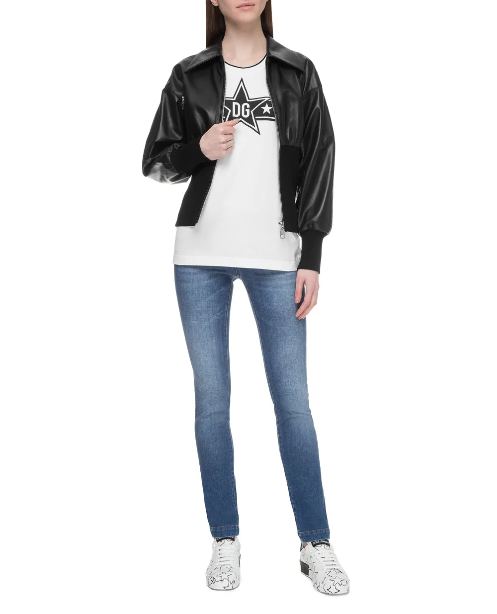 Джинсы Girly Dolce&Gabbana FTAH8D-G899O, синий цвет • Купить в интернет-магазине Kameron